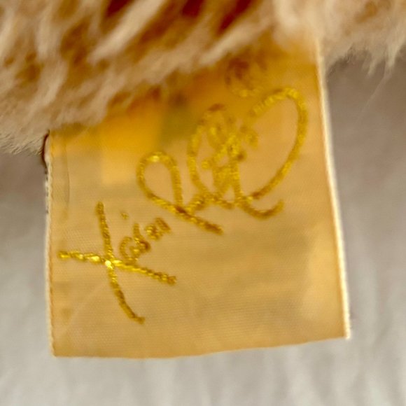 1980's Vintage Xaveir Roberts Girl w/Blue Hat Furskins Spring Attire Bear Plush - Picture 7 of 10